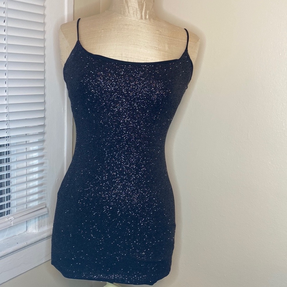 Black Starlight Bodycon Dress Size M NWOT-LUCY IN THE SKY Los Angeles
